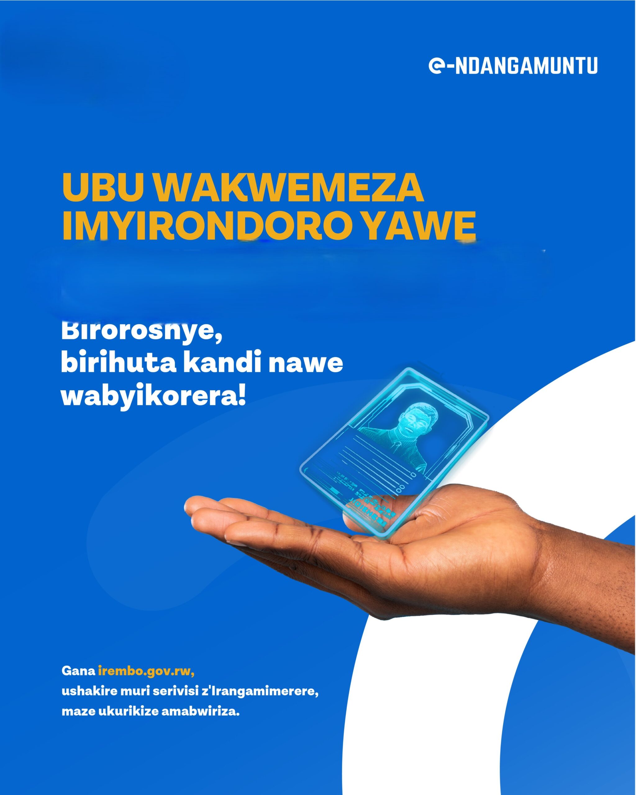 Dore uko wafashwa kugira ngo umwana wawe ahabwe Indangamuntu ...